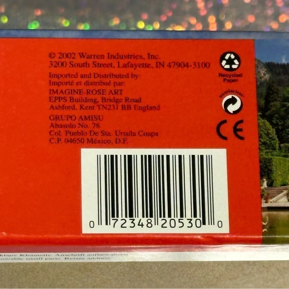 Puzzle Linderhof Castle 1000 Piece Jigsaw Puzzle RoseArt Vintage Sealed NEW